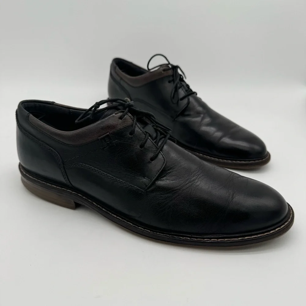 Josef Seibel Earl Black Leather Oxford Size 45/11-11.5